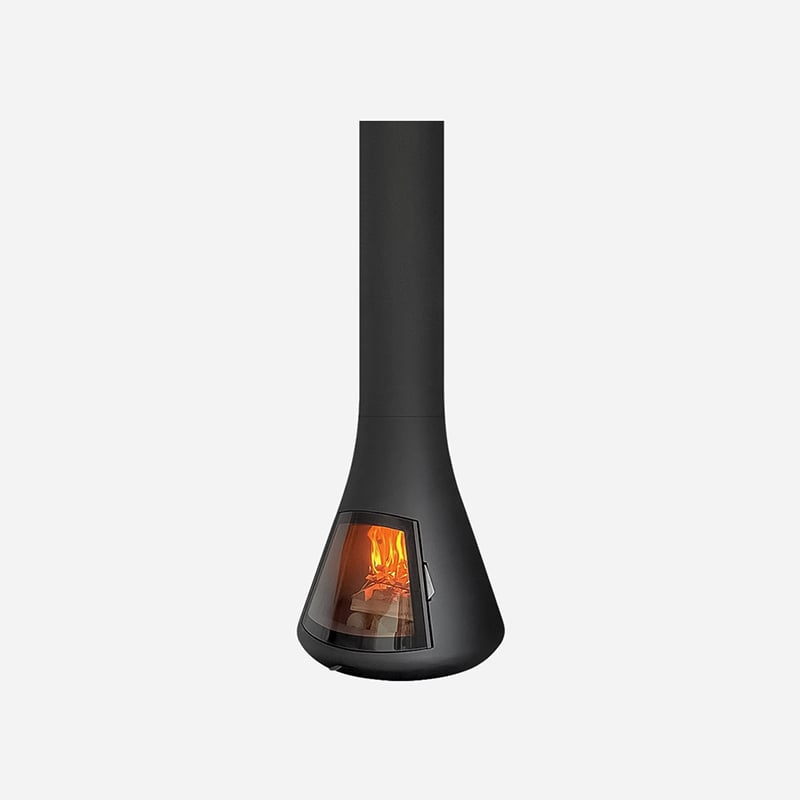 Declan 810mm Suspended Wood Burning Fireplace