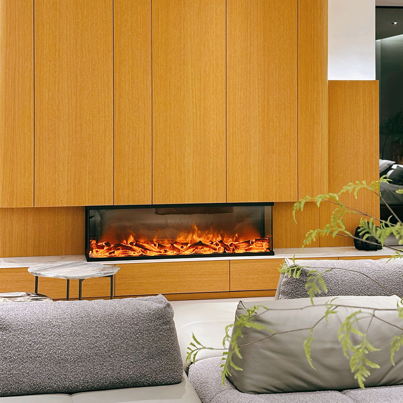 Three-Sided Electric Fireplaces | MEISU.CH