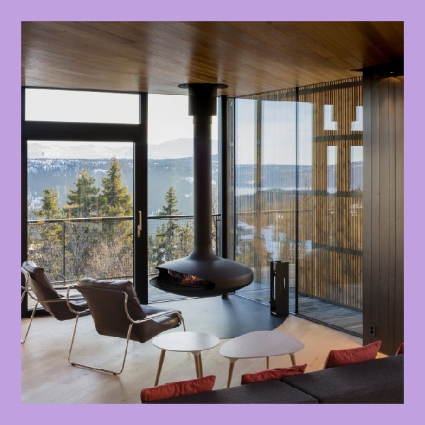 How Do Black Floating Fireplaces Enhance Ambient Lighting and Aesthetics?