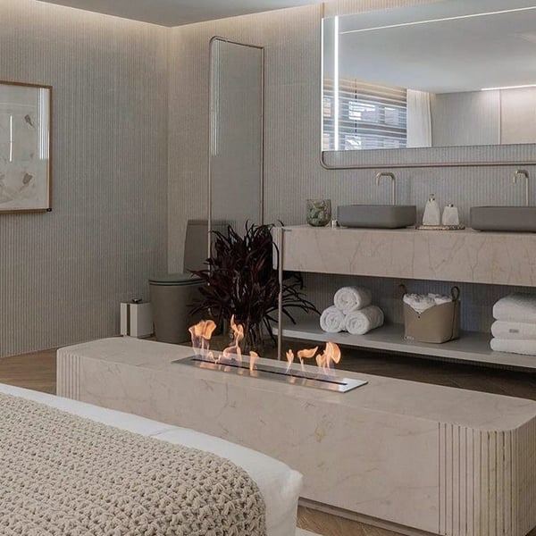 Linear Manual Bioethanol Fireplace