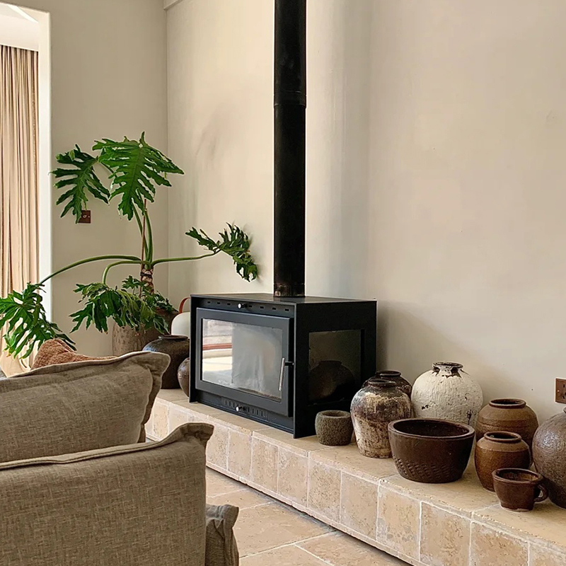 Three-Sided Wood-Burning Fireplace | MEISU.CH