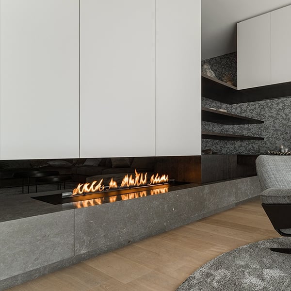 Linear Automatic Bioethanol Fireplace