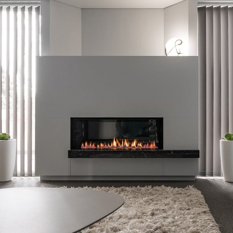 Single-Sided Gas Fireplaces | MEISU.CH