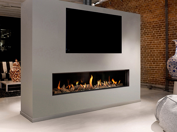Single-Sided Gas Fireplaces