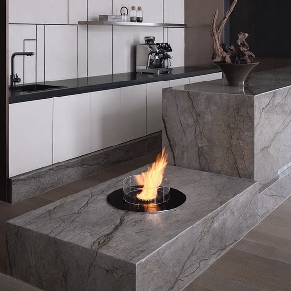 Round Automatic Bioethanol Fireplace