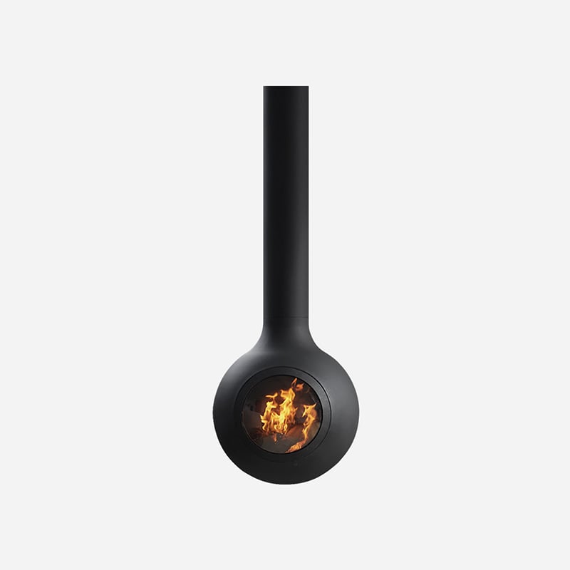 Maureen 600mm Suspended Wood Burning Fireplace