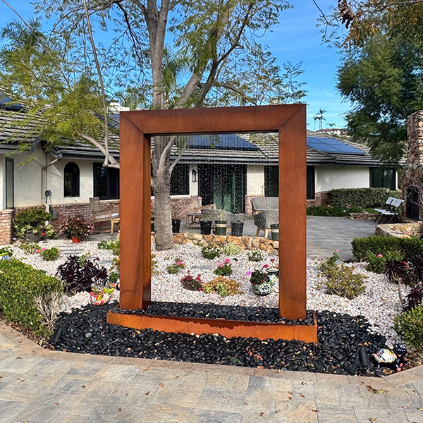 Weather- Resistant Steel Water Features
