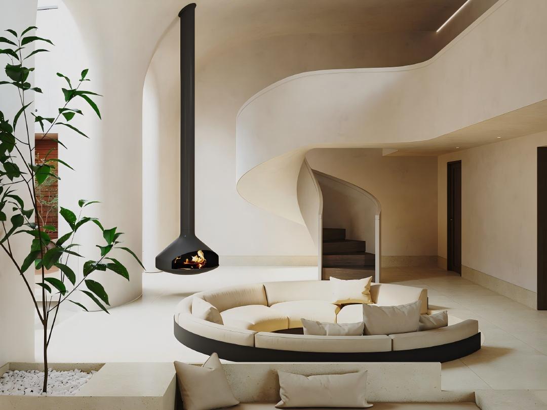 What Is a Suspended Fireplace? A Complete Guide to Design, Types & Applications