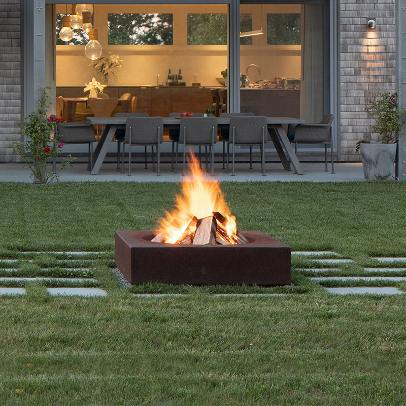 Weather- Resistant Steel Fire Pit