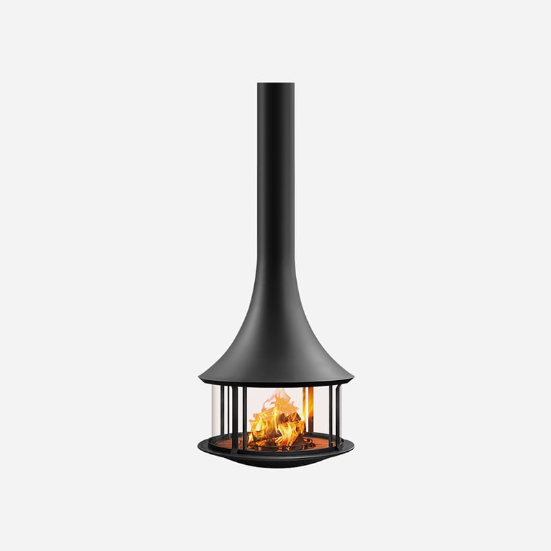 Muriel 900mm 
Suspended Wood Burning Fireplace