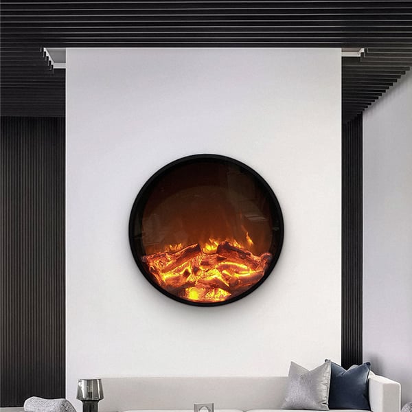 Round Electric Fireplaces