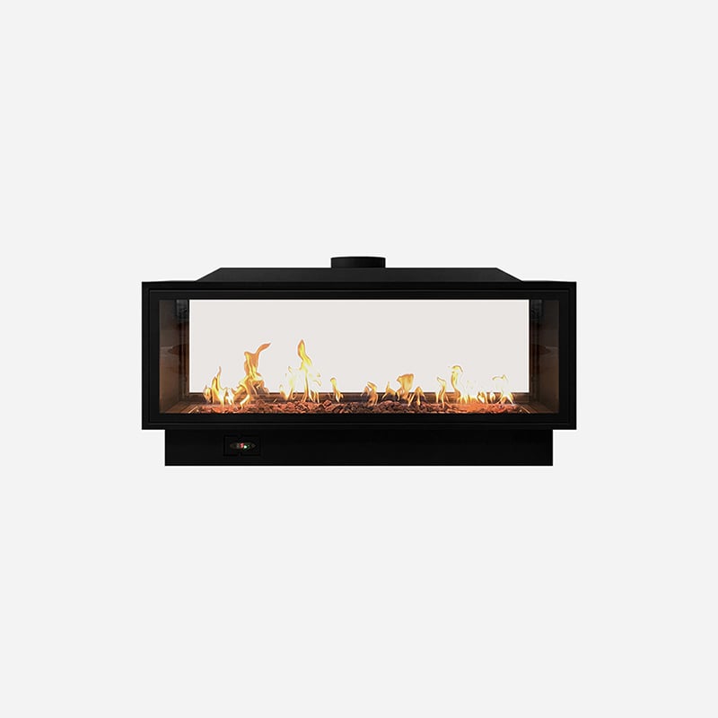 ULC 1016mm Tunnel Gas Fireplace