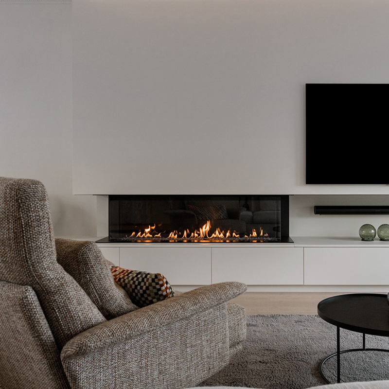 Three-Sided Gas Fireplaces | MEISU.CH