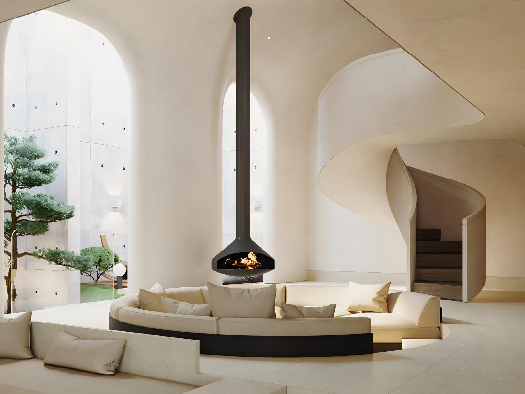 What Is a Suspended Fireplace? A Complete Guide to Design, Types & Applications