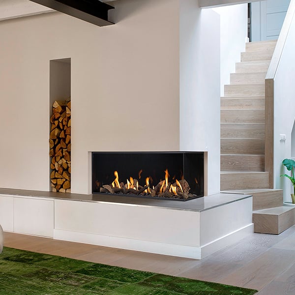 Corner Gas Fireplace