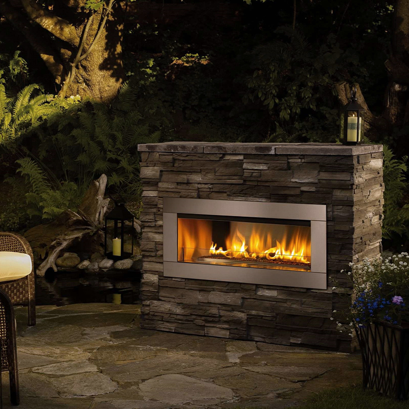 Stainless Steel Gas Fireplaces | MEISU.CH