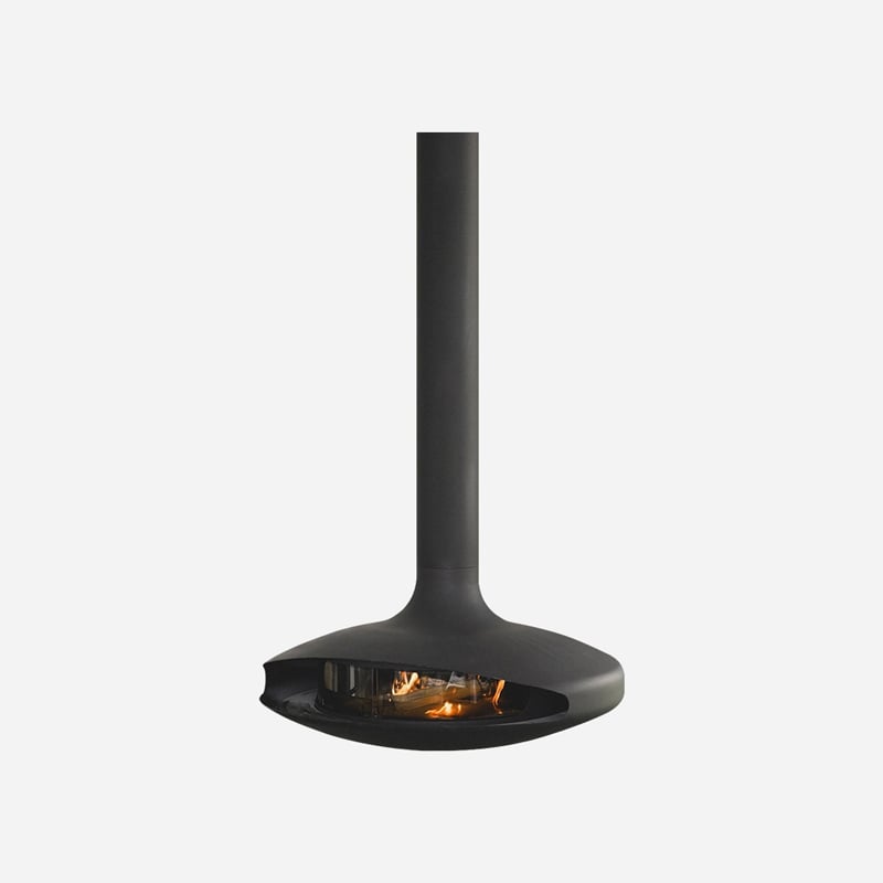 Flying Saucer 1000mm Suspended Wood Burning Fireplace