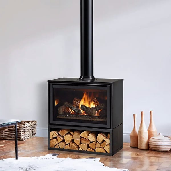 Wood-Frame Gas Fireplace