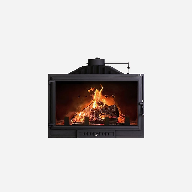 Cast Iron 700mm Wood Burning Fireplace Vintage Modern 