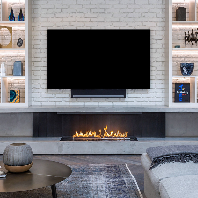 Linear Automatic Bioethanol Fireplace | MEISU.CH