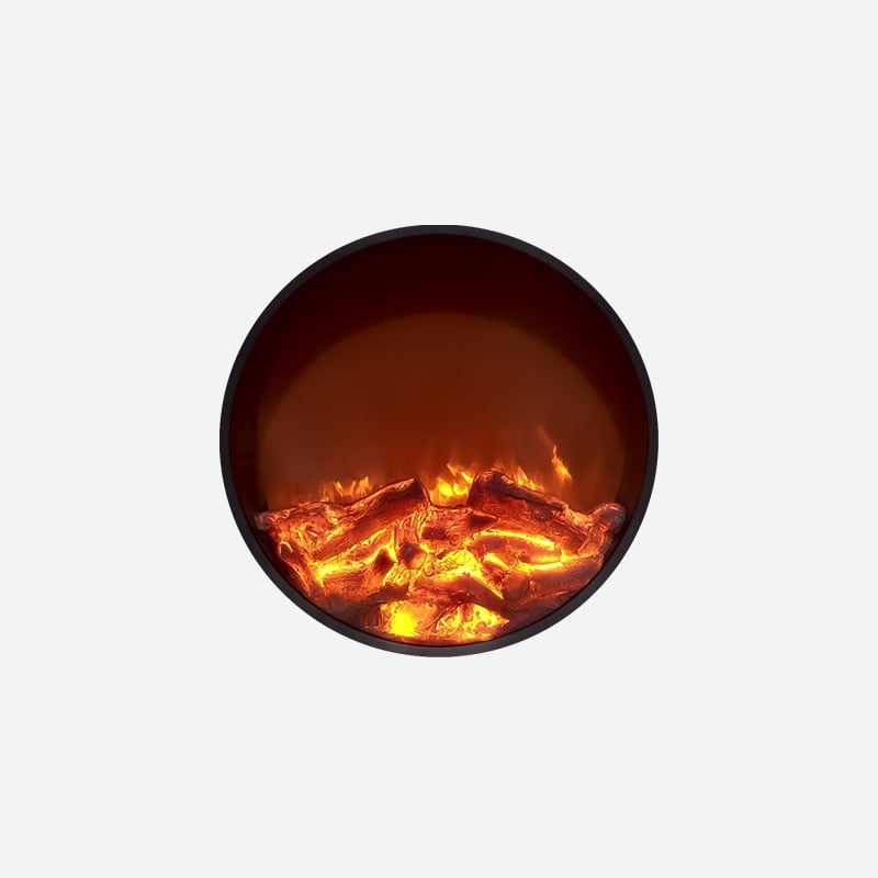 Round 500mm Electric Fireplaces