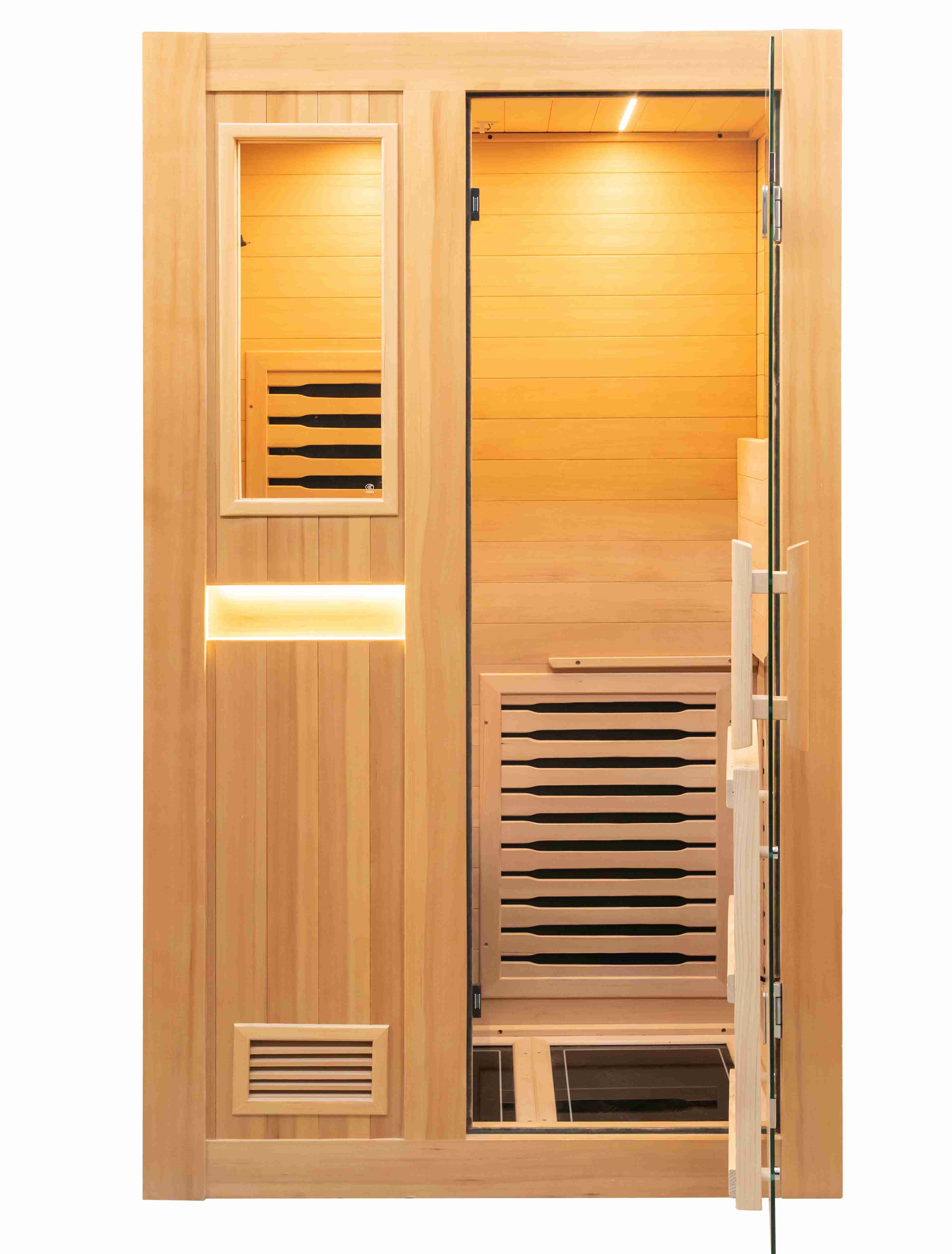 2024 Fashionable ETL SAA CE Canada Hemlock Infrared Sauna Small Home Sauna details