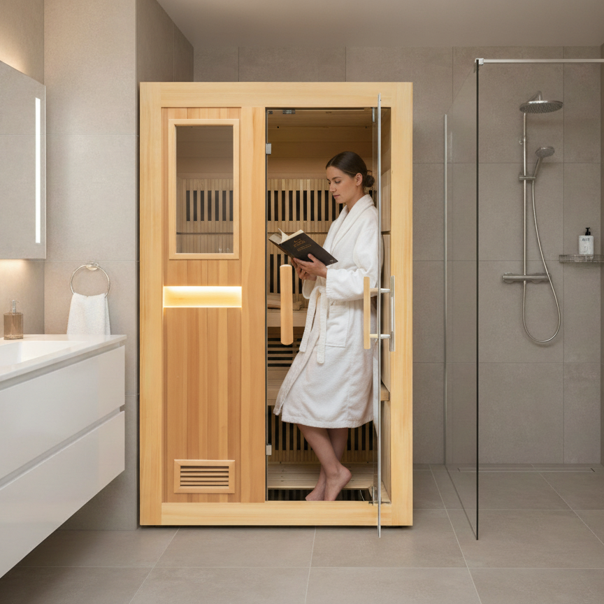 ETL SAA CE Good Privacy 2 People Indoor Sauna Far Infrared Sauna