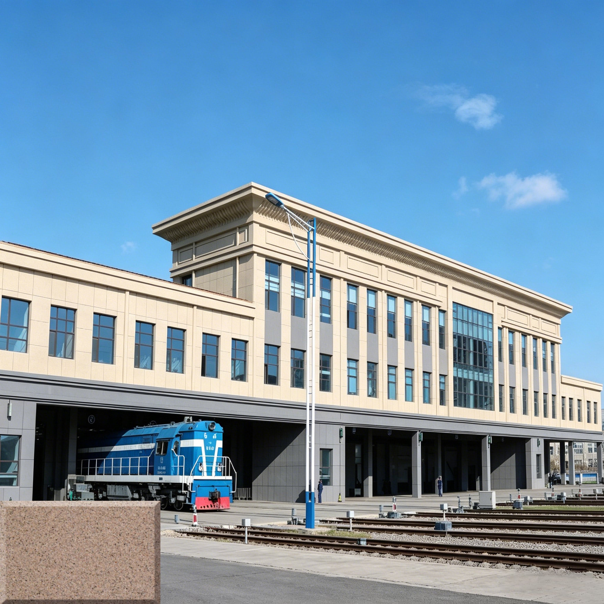 Projet de revêtement extérieur de gare ferroviaire