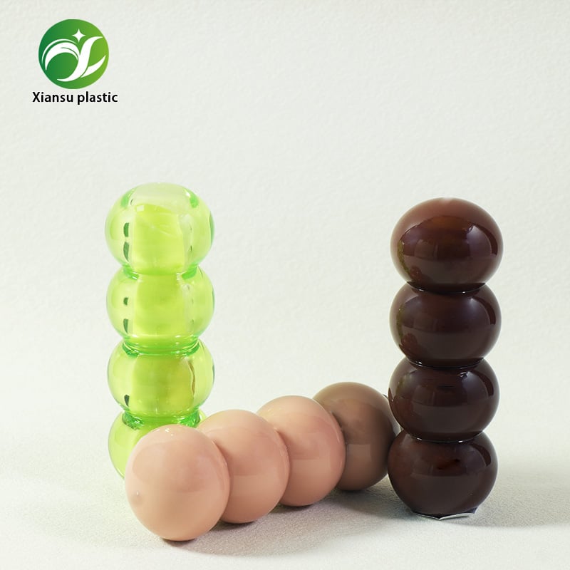 3.5ml Bead-Shaped Empty Lipstick Tube with High-Gloss Finish, Luxury Lip Balm Container for Custom OEM Cosmetic Packaging