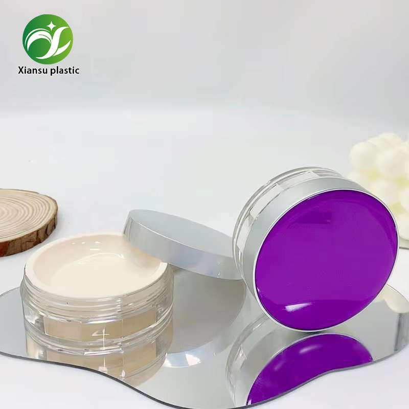 10g Loose Powder Compact Container Round AS PP Screw Cap Cosmetic Jar Empty Makeup Packaging