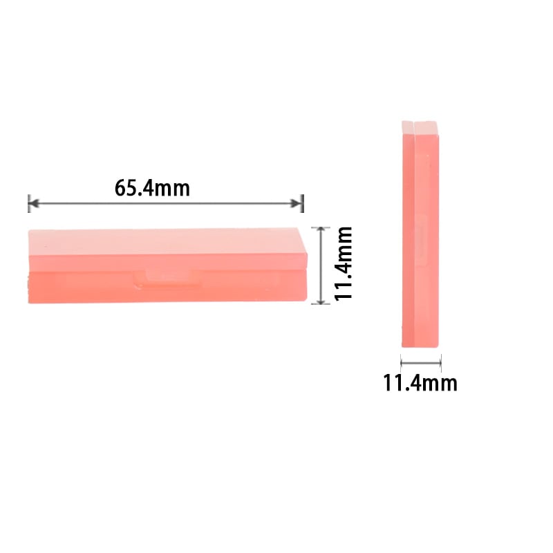Mini boîtier carré pour fard à joues en poudre, en ABS transparent, petite contenance, récipient pour poudre compacte