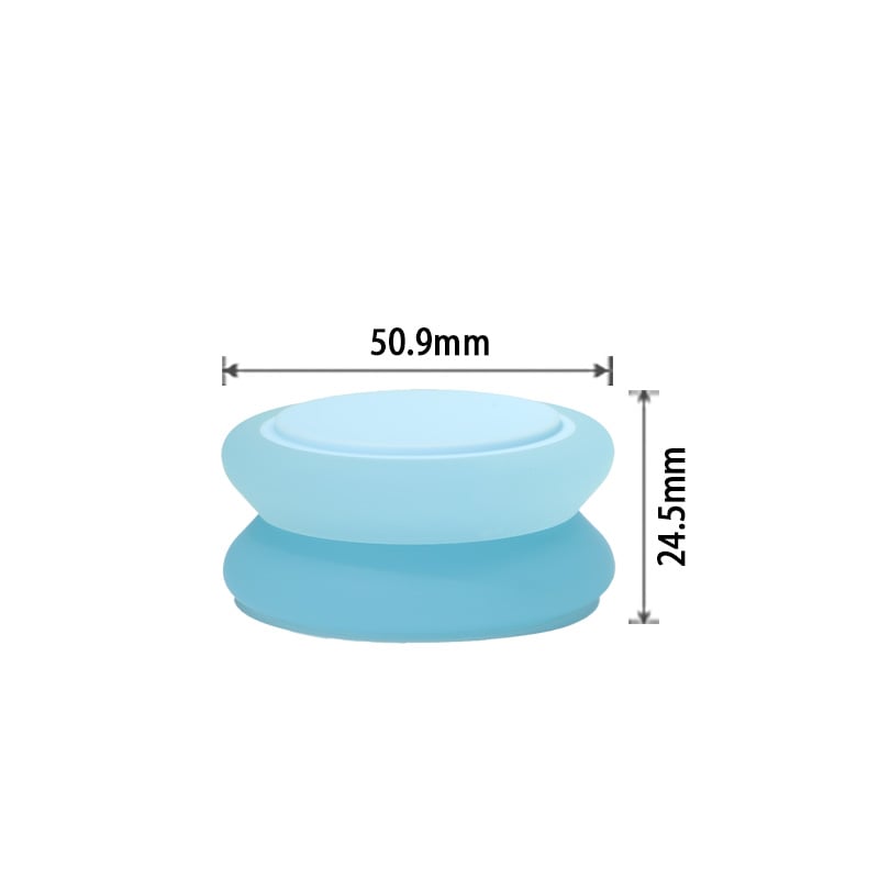 6ml Round Lip Balm Jar ABS Transparent Blue Cosmetic Container Screw Cap Mini Skincare Packaging Custom