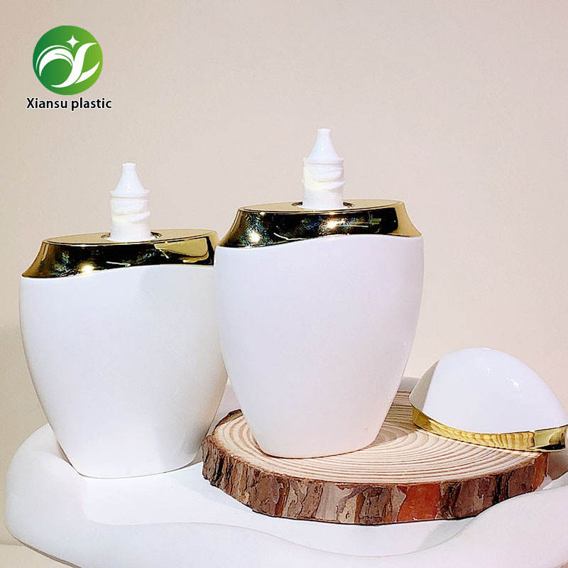 50 ml platte PE-zonnebrandcrème-tube met schroefdop, cosmetische verpakking, fles voor zonnecrème, lege container voor onderweg, reisformaat