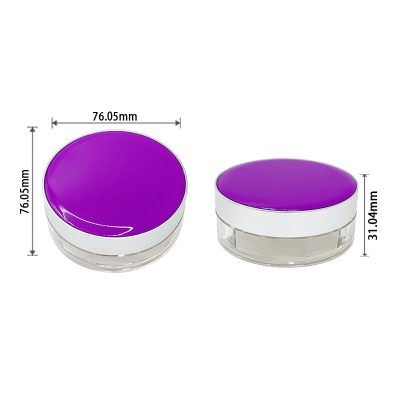 contenitore compatto per cipria sfusa da 10 g, vasetto cosmetico rotondo in PP con tappo a vite, imballaggio vuoto per trucco