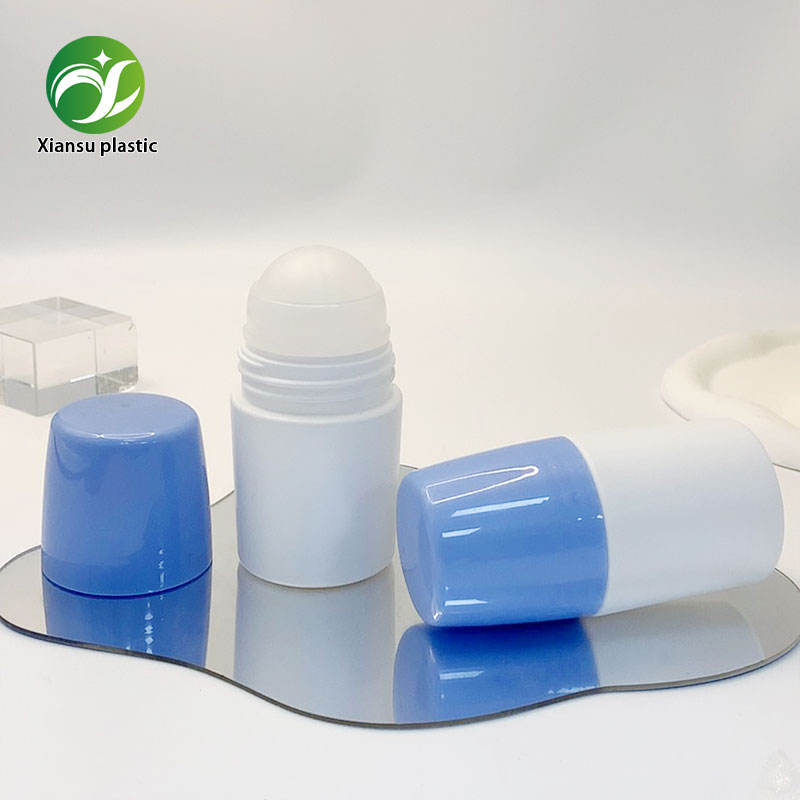 75g Cylindrical Deodorant Roll On Bottle Plastic Container Empty Roller Ball Cosmetic Packaging Tube Custom