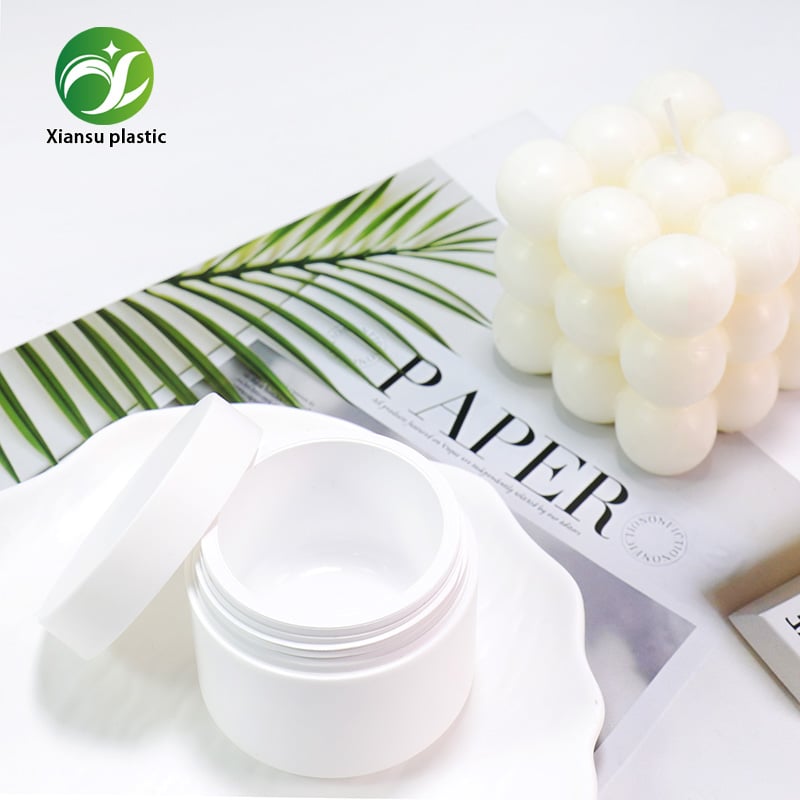 Ronde ABS-crèmejar met matte afwerking in roze, wit, groen en zwart – lege huidverzorgingsverpakking van 15 ml / 30 ml / 50 ml met lekvrije schroefdop voor gezichtscrème, lichaamslotion en masker