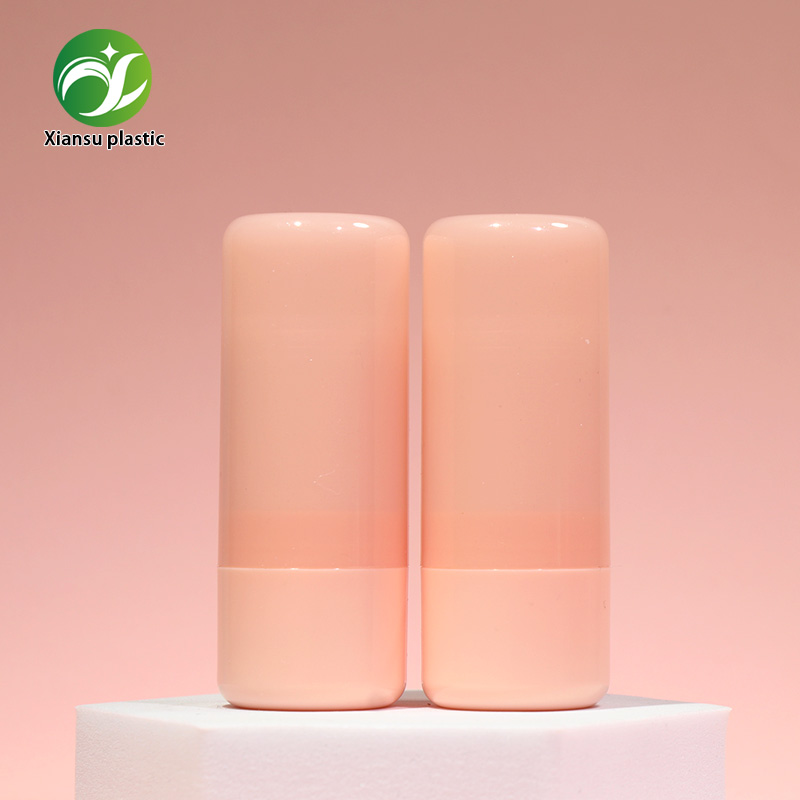 3.5ml ABS Contour Blush Stick Bronzer Stick Tube Round Jelly Pink Twist-Up Waterproof Cosmetic Container