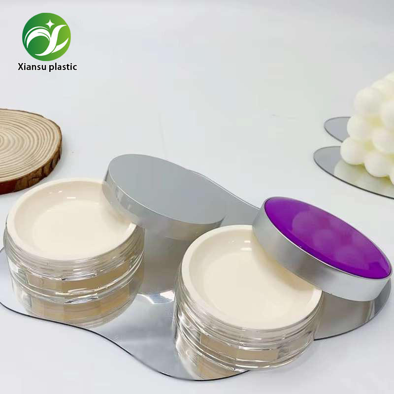 contenitore compatto per cipria sfusa da 10 g, vasetto cosmetico rotondo in PP con tappo a vite, imballaggio vuoto per trucco