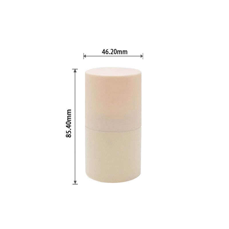 75 g cilindrische plastic deodorantstick-container, roll-on-fles, lege tube voor cosmetische verpakking, op maat gemaakt, voor vaste parfum- en zonnebrandcrème-verpakking