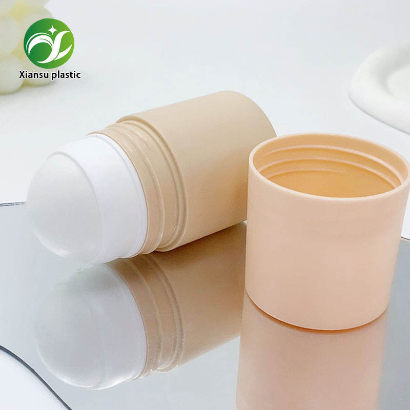 75g Cylindrical Plastic Deodorant Stick Container Roll-On Bottle Empty Tube Custom Solid Perfume Sunscreen Packaging