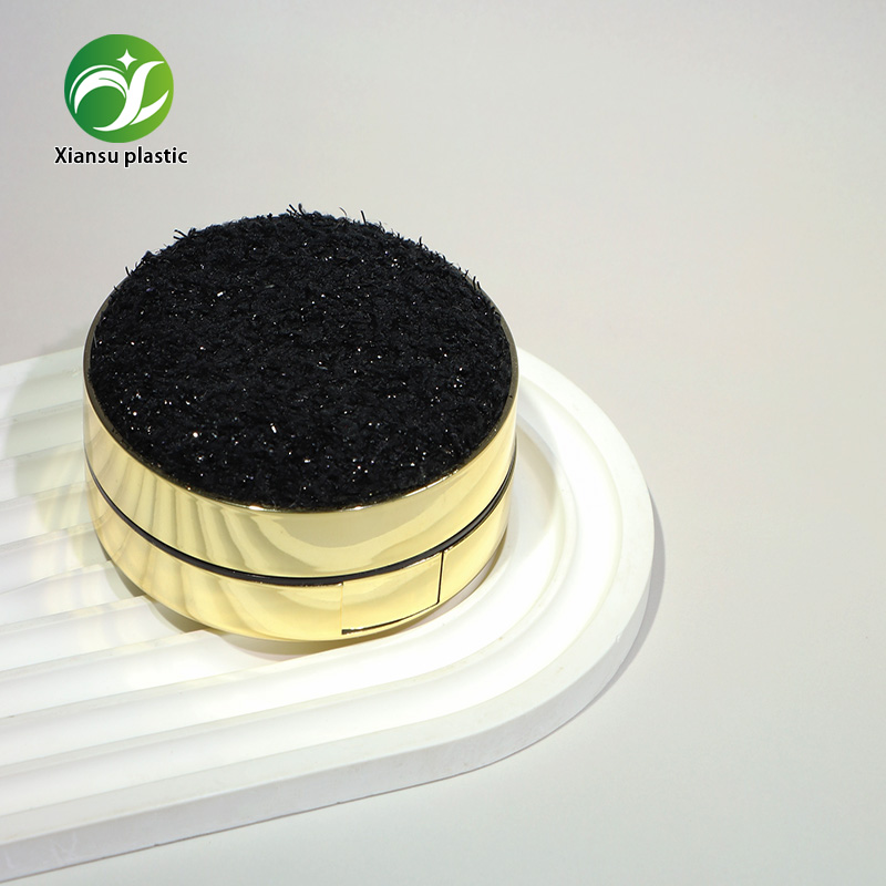 Premium Electroplated Air Cushion Compact Case with Mirror & Puff Compartment BB CC Cream Foundation Empty Packaging Box Cosmetic Container Wholesale Supplier