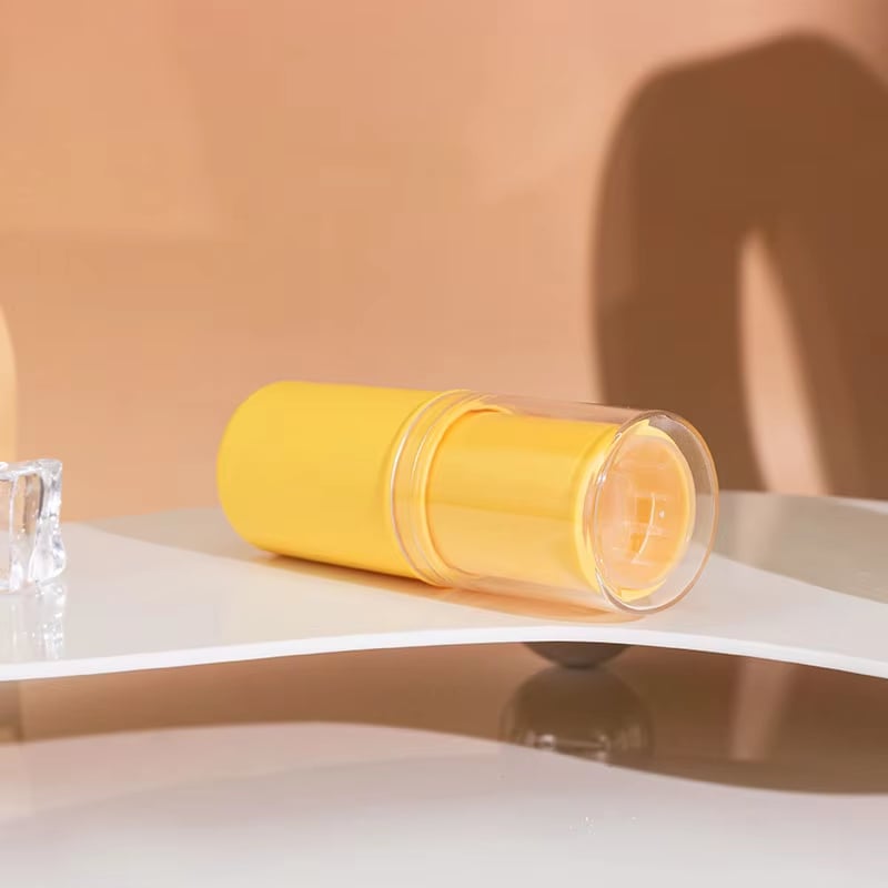 Récipient cylindrique personnalisé pour stick de contouring de 8 ml en ABS, emballage polyvalent pour surligneur, fond de teint et fard à joues, destiné aux marques cosmétiques OEM
