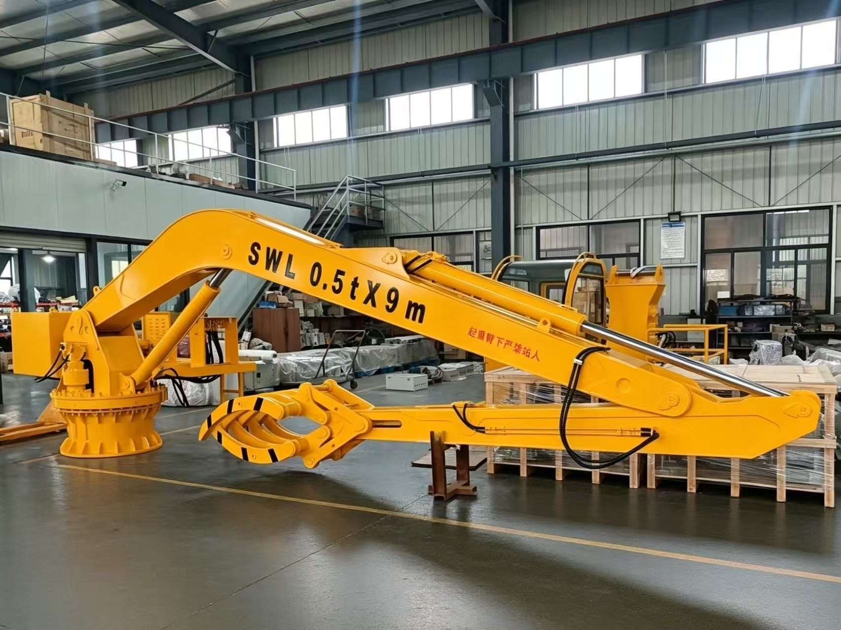 Unmatched Efficiency with Folding Boom Cranes