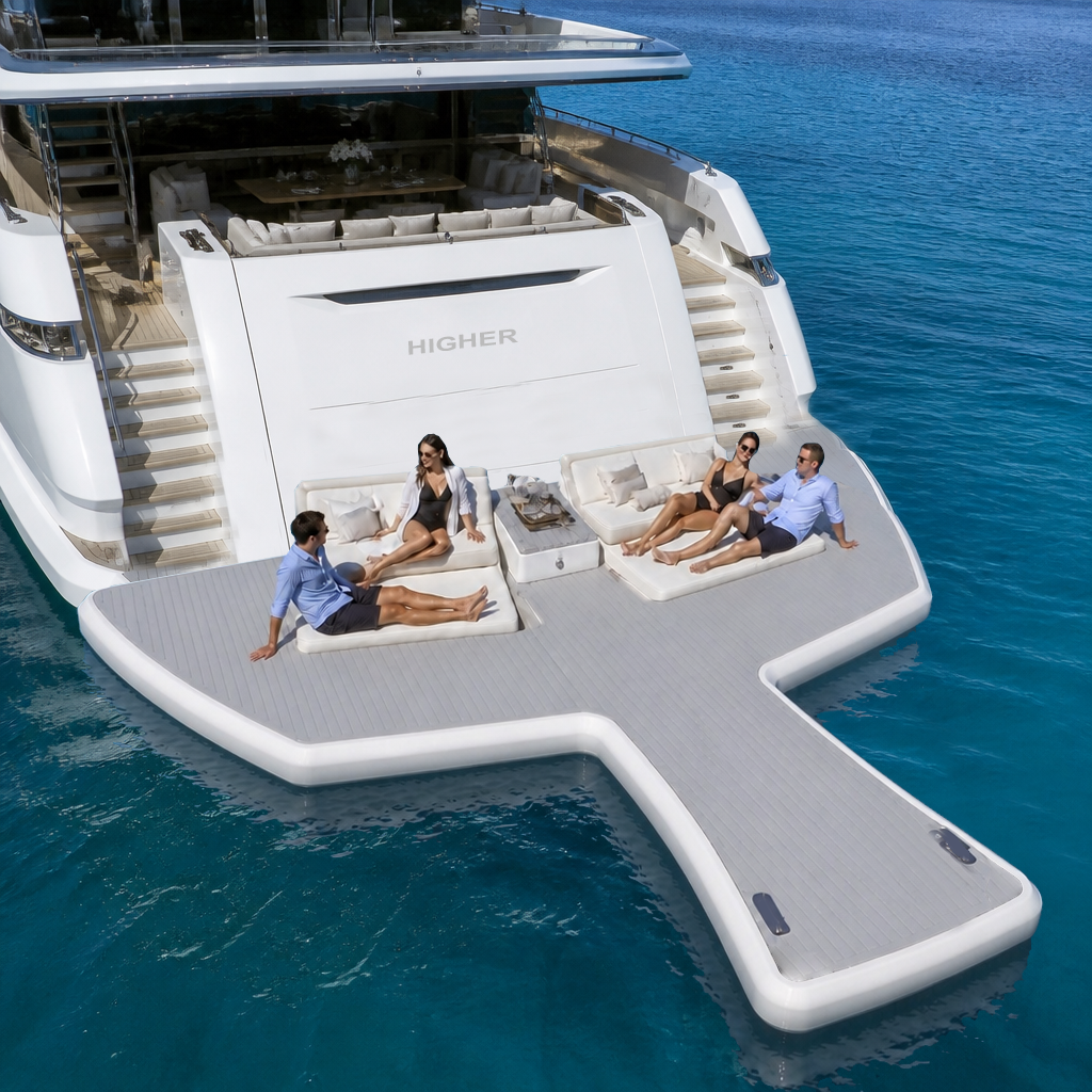 Yacht Extension Inflatable Floating Deck | Custom-Fit Commercial Inflatable Stern Platform