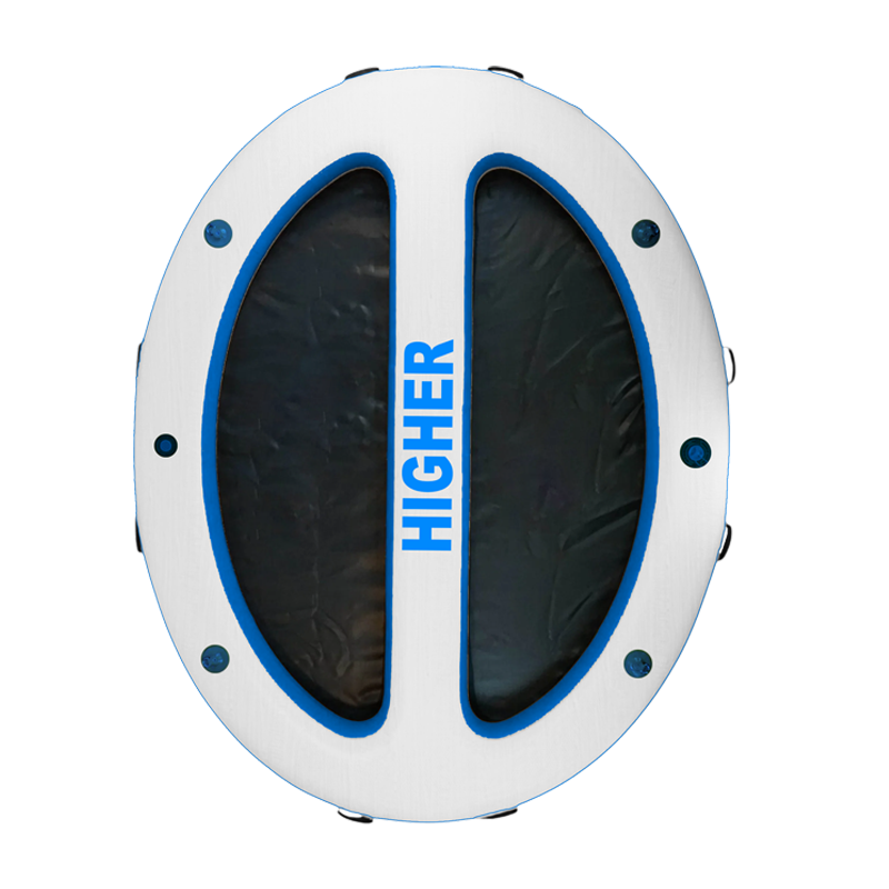 HIGHER Oval Inflatable Floating Dock Water Lounger | Dual-Zone Center Beam Water Platform for Wholesale & OEM
