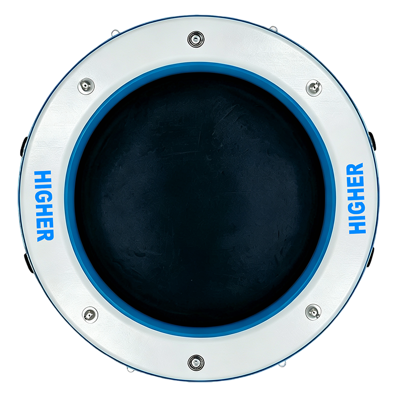 HIGHER Inflatable Circular Mesh Floating Dock Water Mat — Commercial-Grade Mesh-Center Water Platform