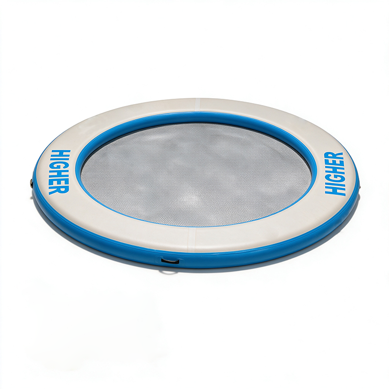 9ft Inflatable Floating Circular Mesh Dock Platform — Premium Inflatable Water Hammock & Swim Platform for Commercial Use