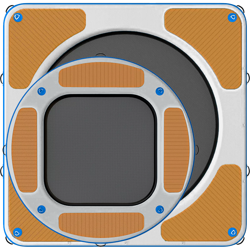 Square and Circle Inflatable Floating Dock With Mesh- Front.png