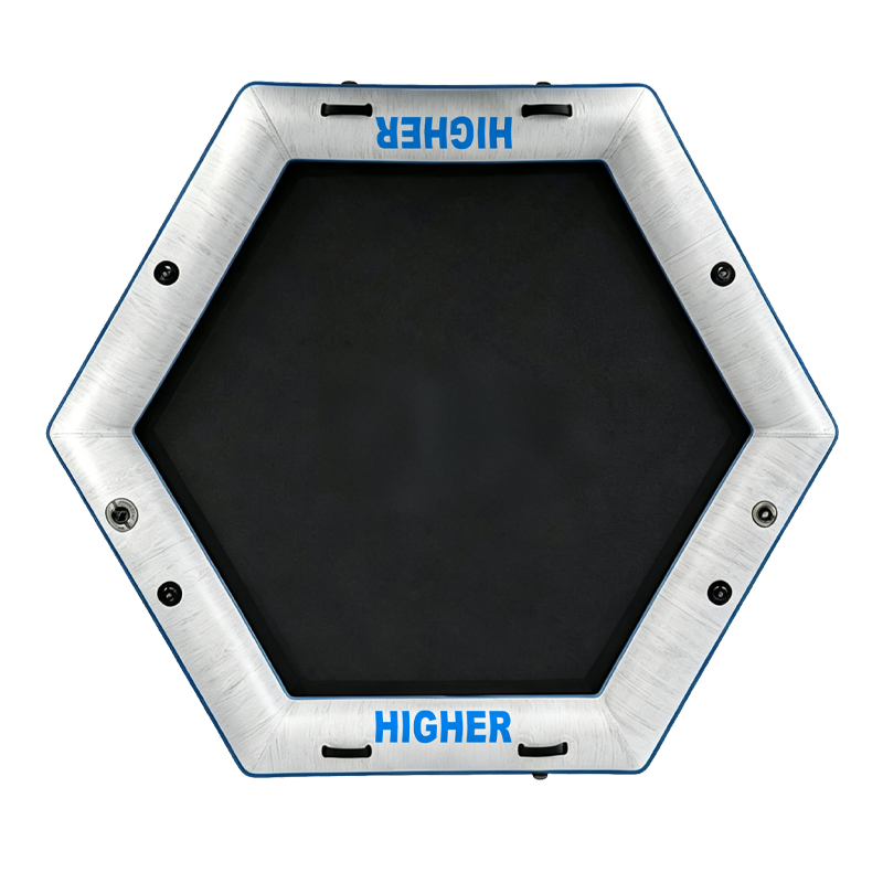 HIGHER Hexagon Inflatable Mesh Hammock Floating Dock Water Mat | Commercial-Grade Inflatable Floating Dock Manufacturer