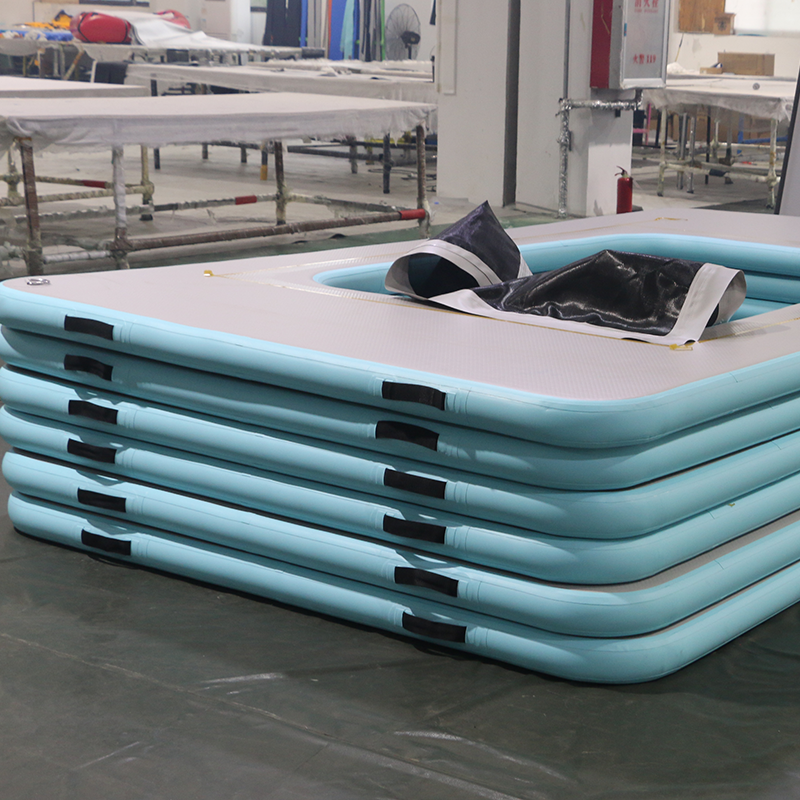 HIGHER Commercial-Grade Inflatable Water Mat Pool with Integrated Mesh (12' x 6.5' x 4